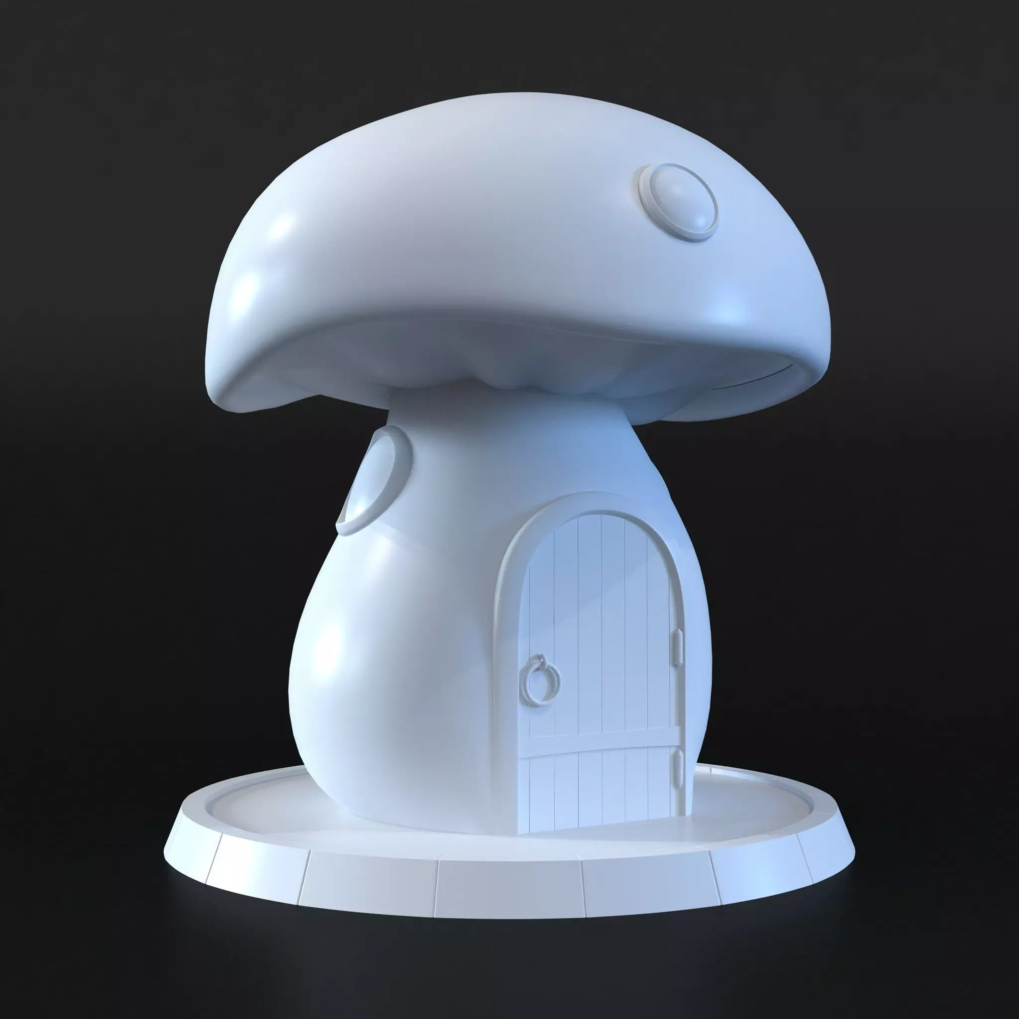 Mushroom House 3D print model_0