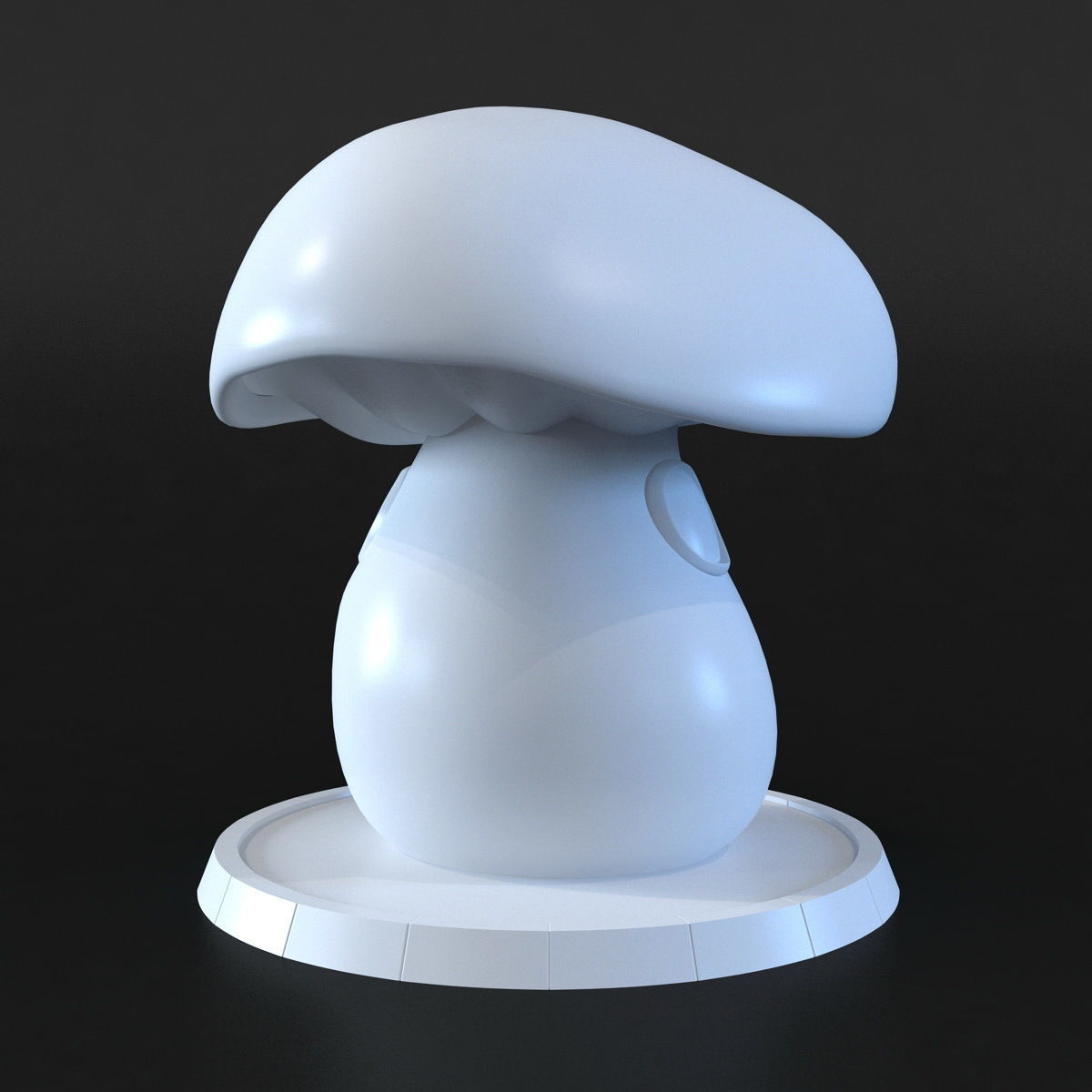 Mushroom House 3D print model_5