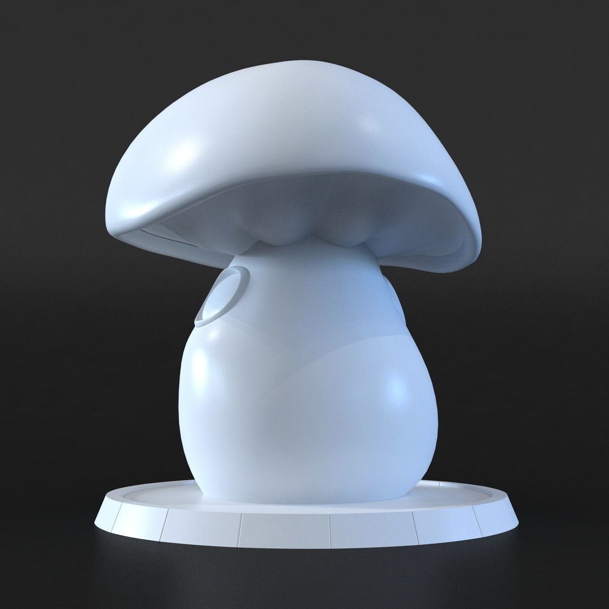 Mushroom House 3D print model_6