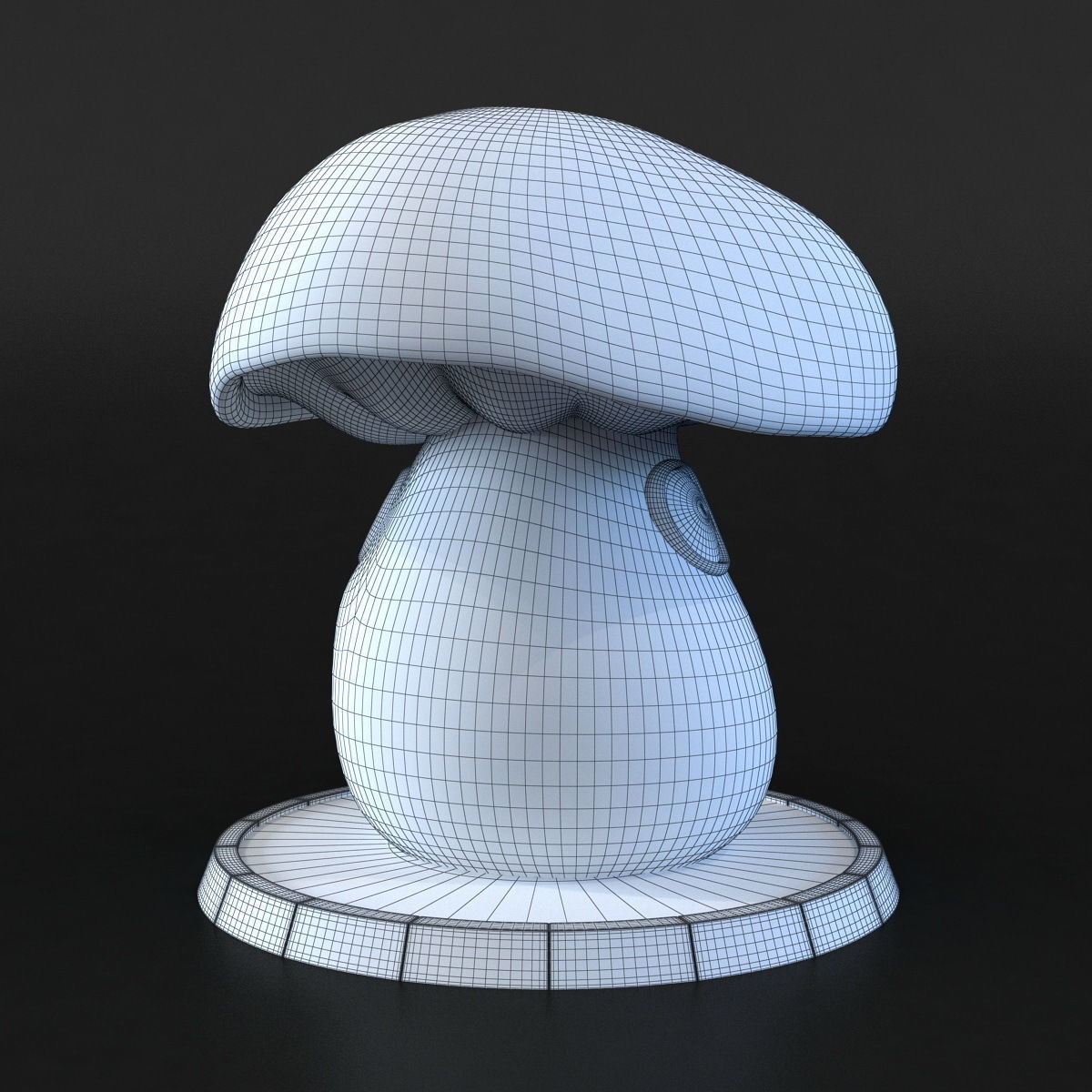 Mushroom House 3D print model_1