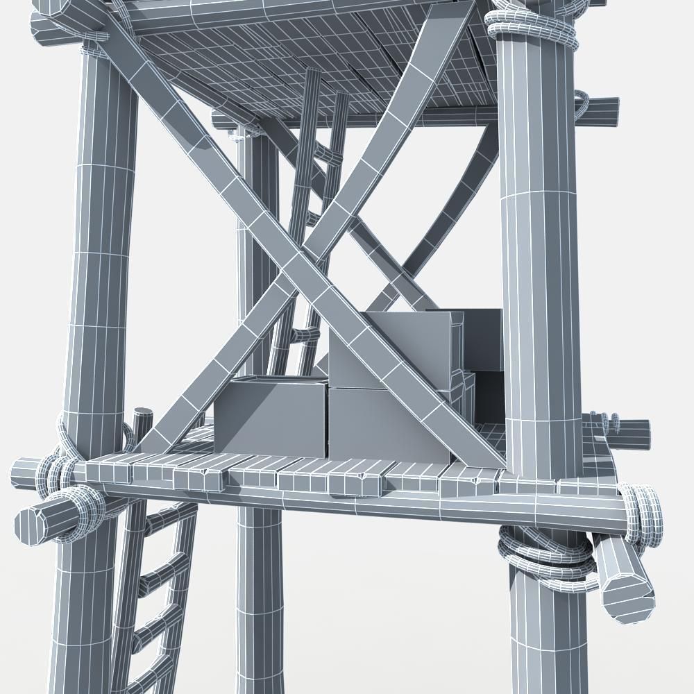 Guard Tower 3D model_9