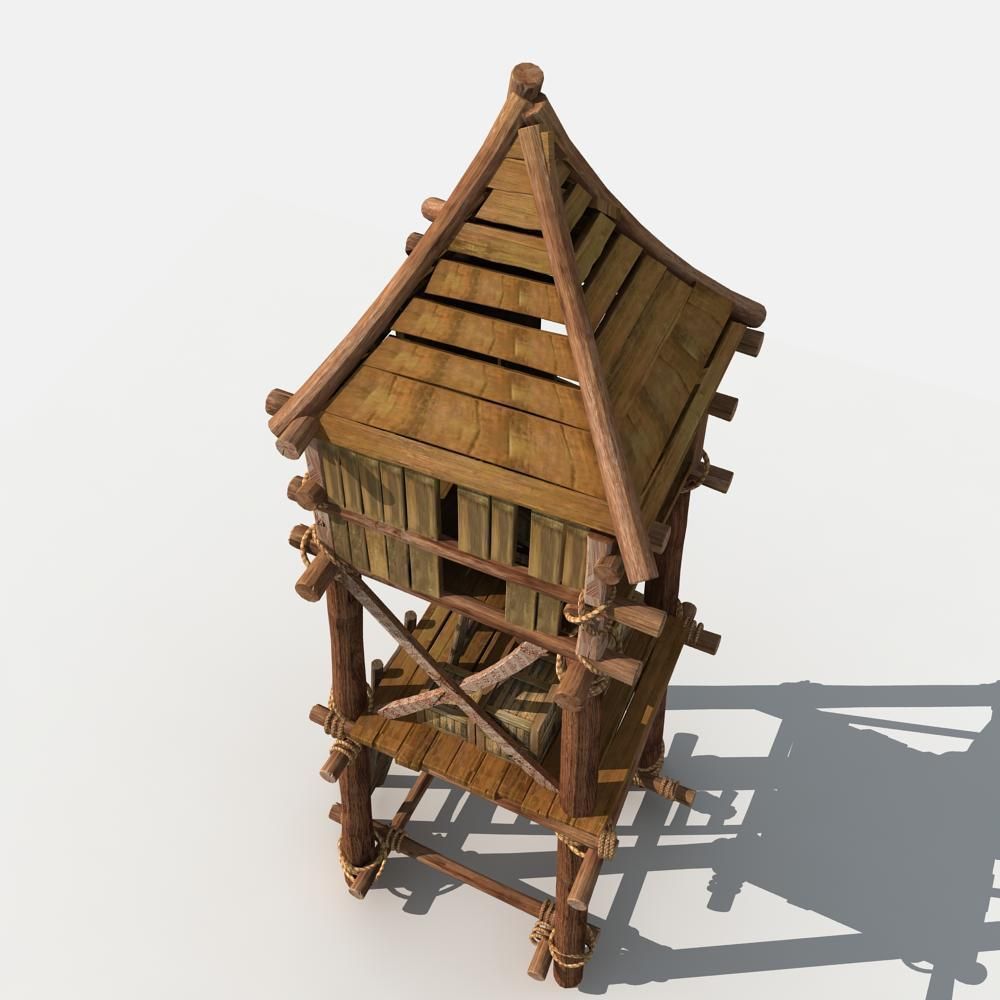 Guard Tower 3D model_4