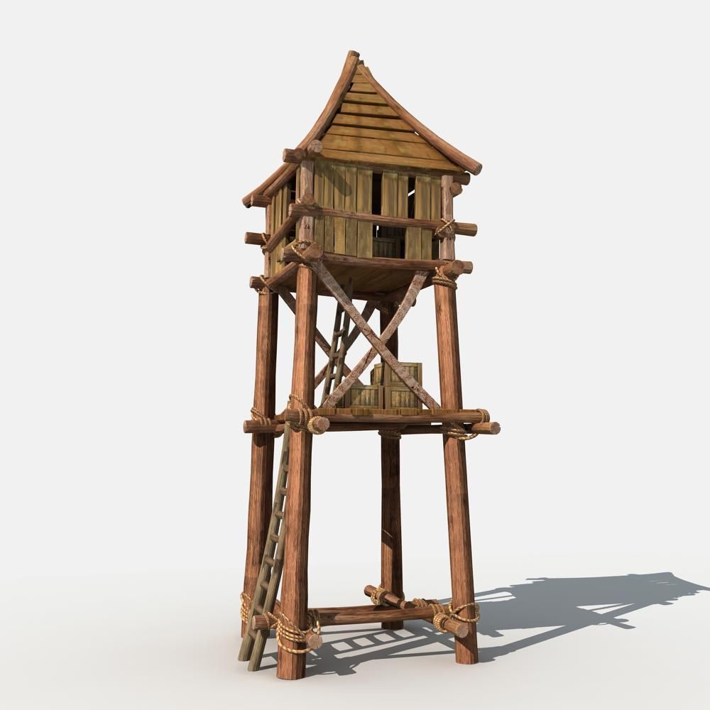 Guard Tower 3D model_3
