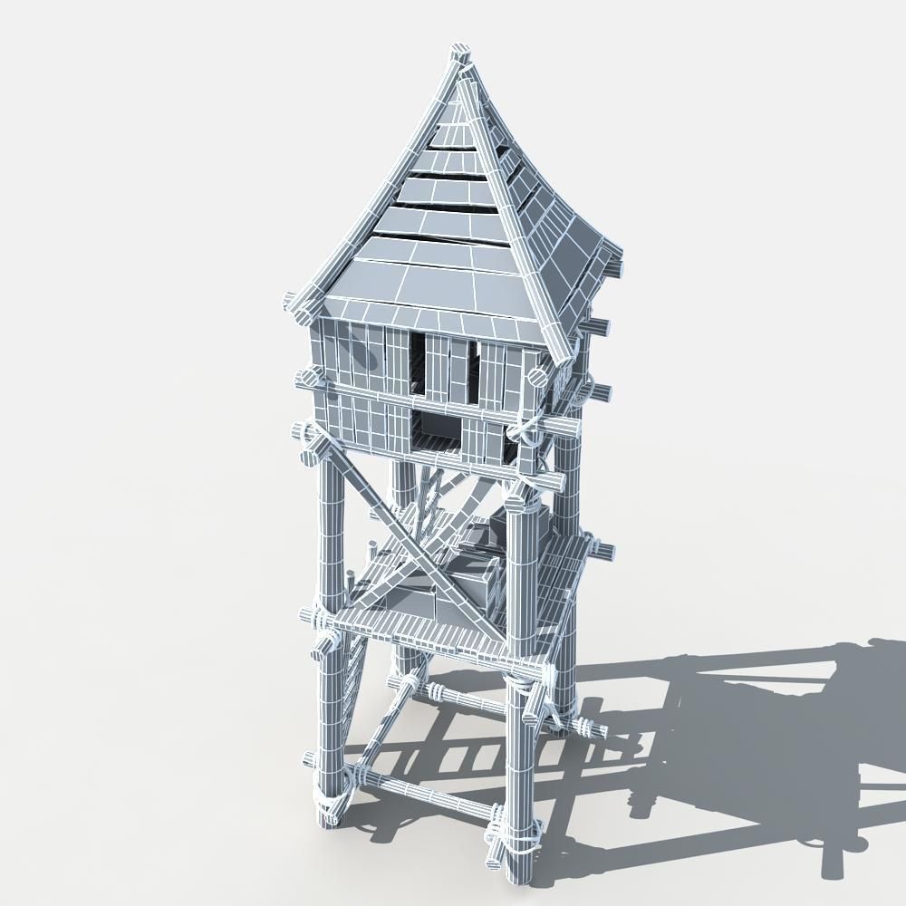Guard Tower 3D model_8