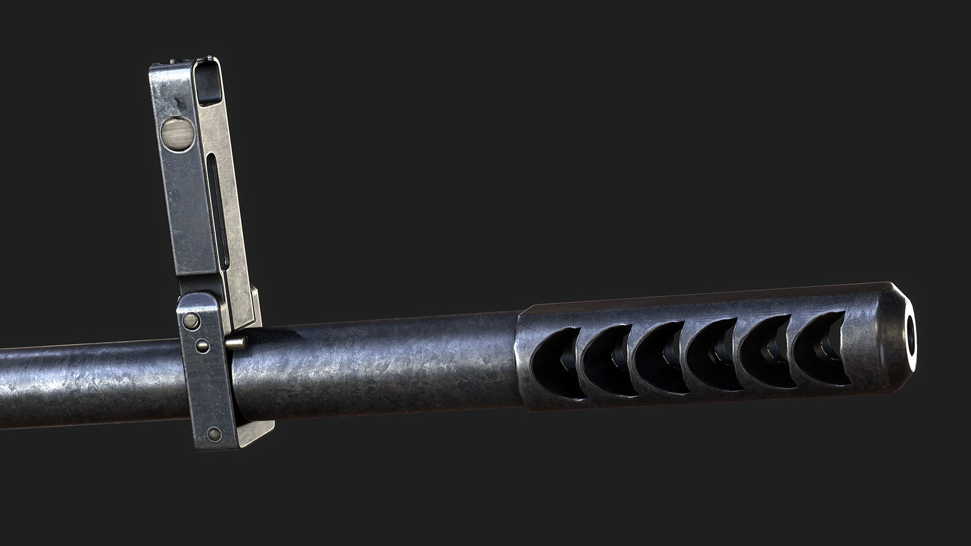 Sniper Rifle OSV-96 Low-poly 3D model_22