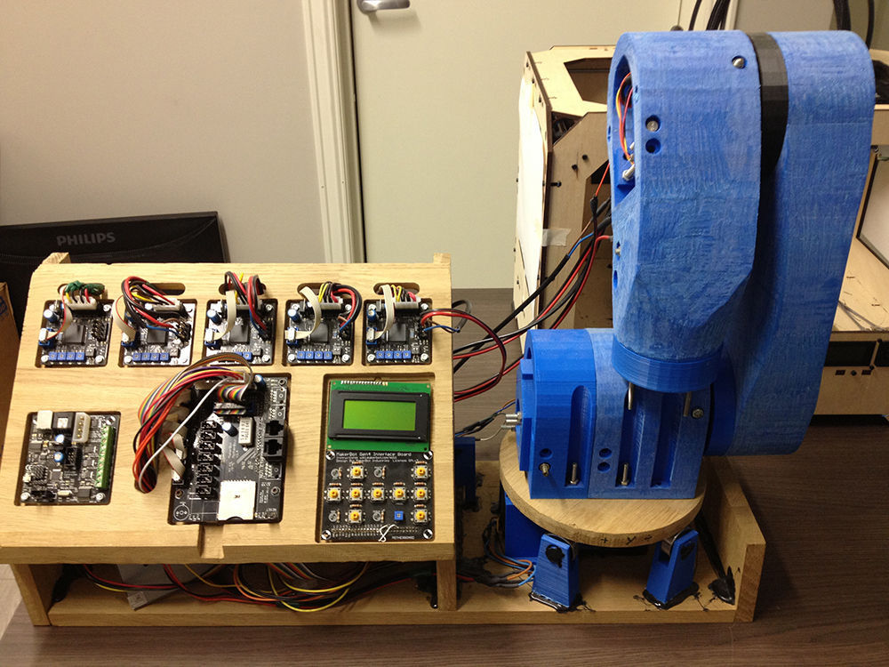 4 DOF 3D Printed Robotic Arm Free 3D print model_2