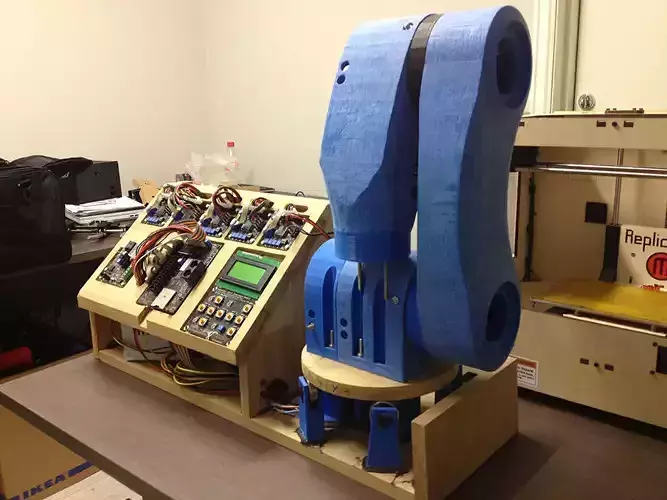 4 DOF 3D Printed Robotic Arm Free 3D print model