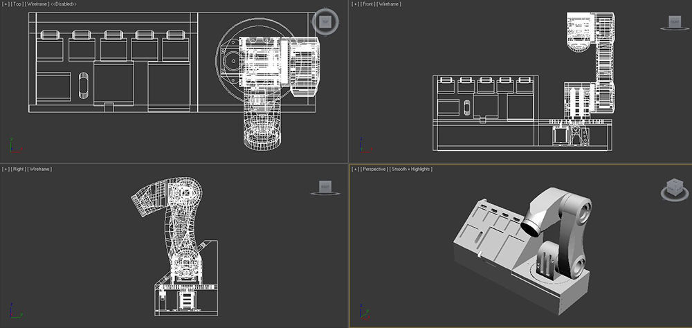 4 DOF 3D Printed Robotic Arm Free 3D print model_7
