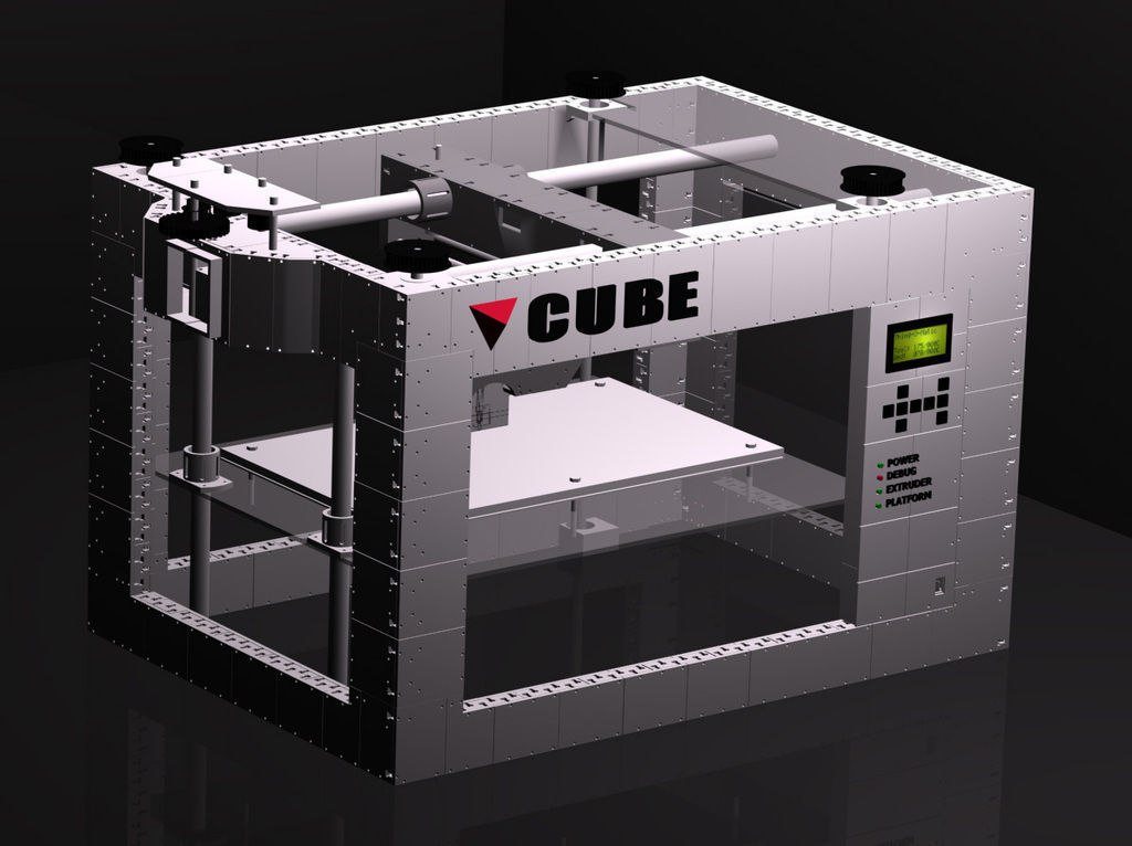 CUBE -The 3D printed 3D printer Free 3D print model_4