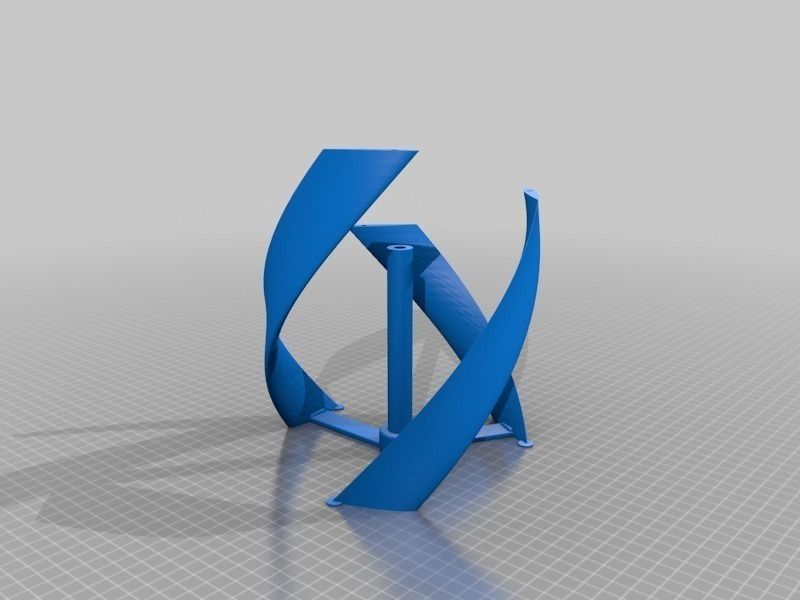 Savonius Gorlov VAWT free 3D model 3D printable | CGTrader