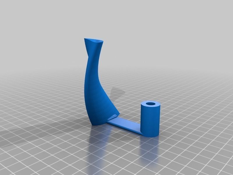 Cambered vertical axis wind turbine - Mk3 Free 3D print model_11