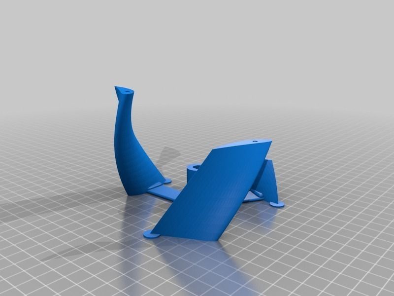 Cambered vertical axis wind turbine - Mk3 Free 3D print model_17