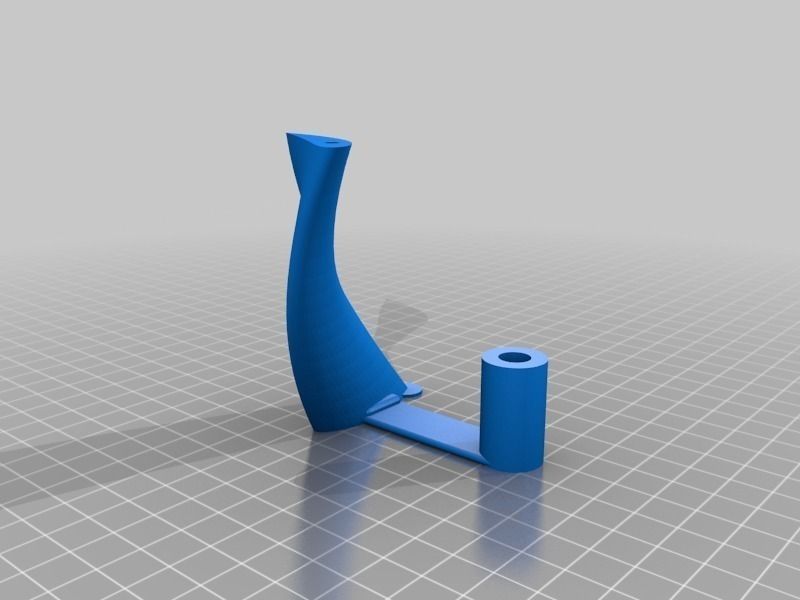 Cambered vertical axis wind turbine - Mk3 Free 3D print model_15