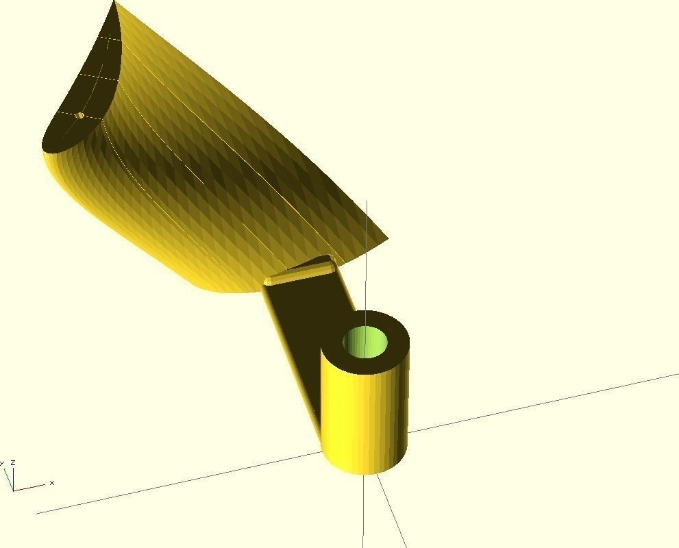 Cambered vertical axis wind turbine - Mk3 Free 3D print model_3