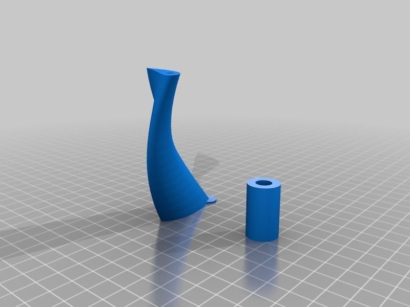 Cambered vertical axis wind turbine - Mk3 Free 3D print model_14