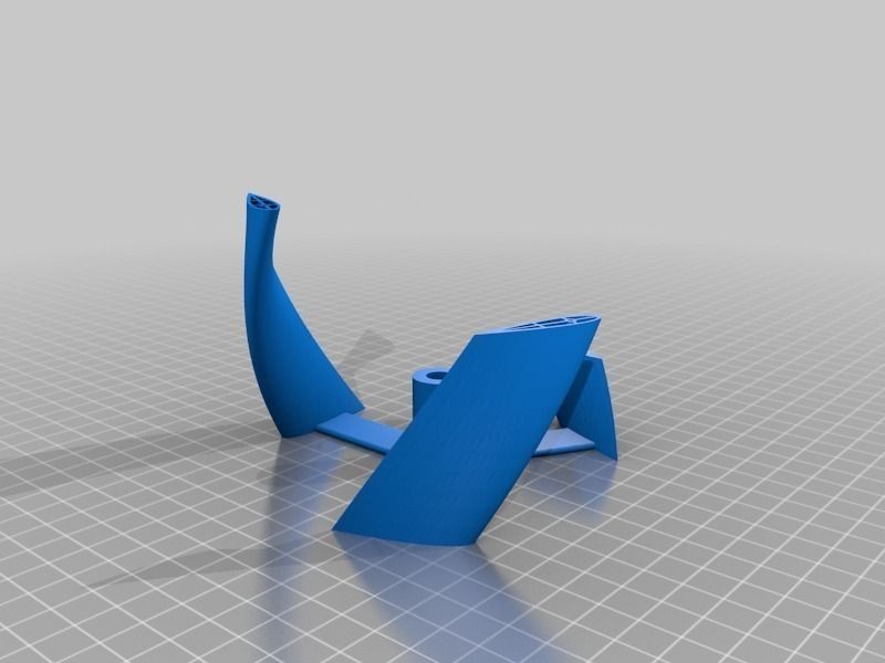 Parametric helical Darrieus vertical axis wind turbine - Mk2 Free 3D print model_6