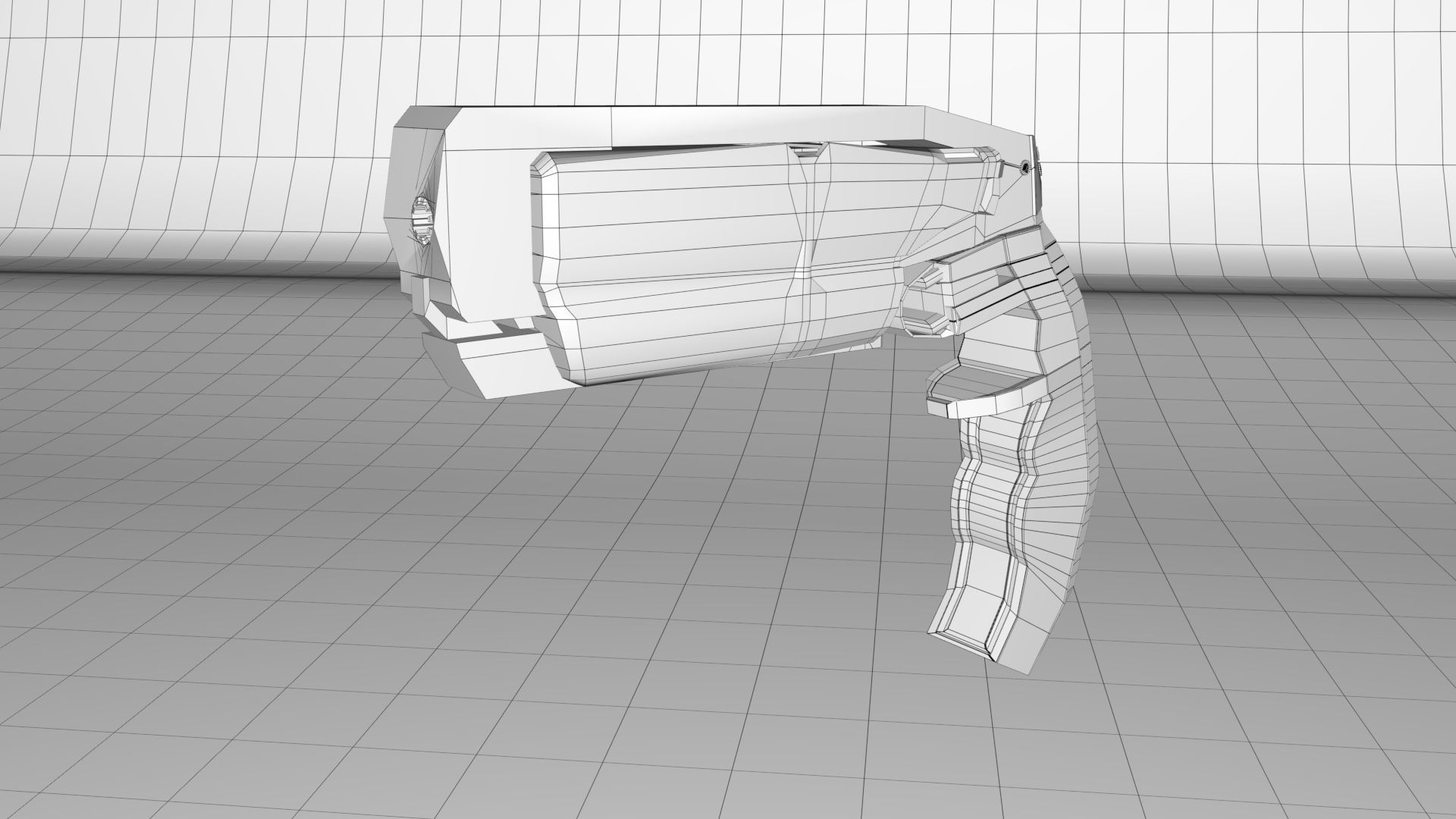 Toy Gun with shop sheaves   Free low-poly 3D model_6