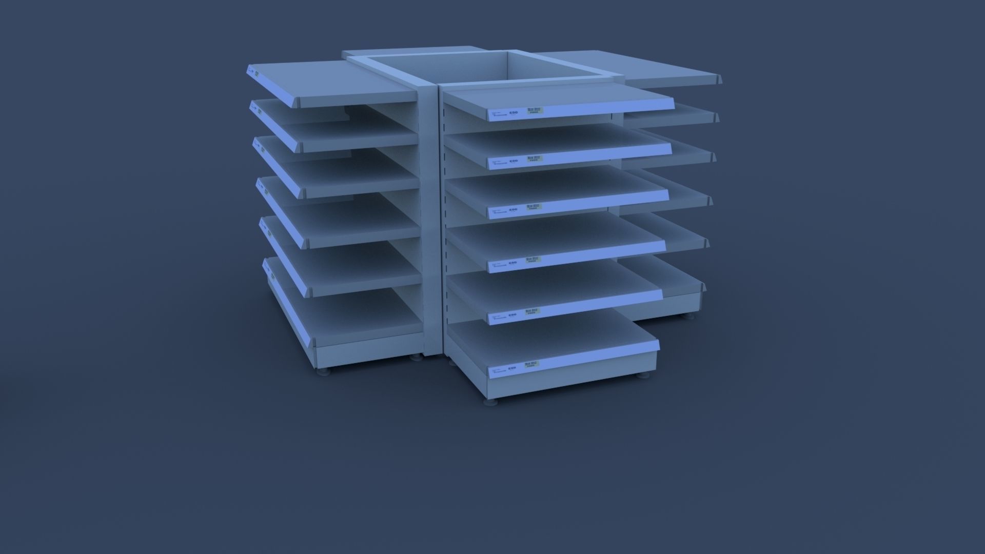 Toy Gun with shop sheaves   Free low-poly 3D model_15