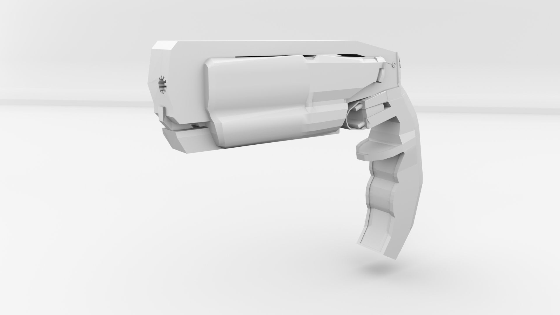 Toy Gun with shop sheaves   Free low-poly 3D model_4