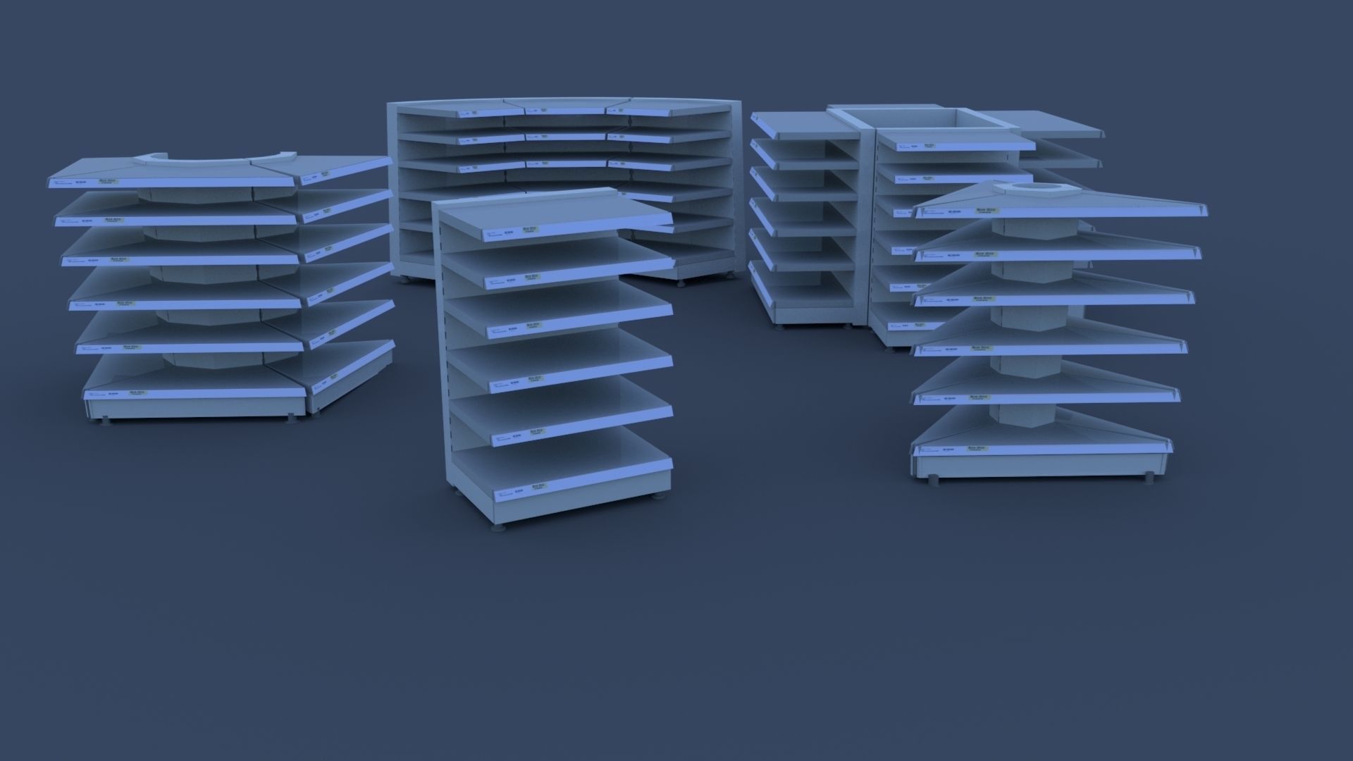 Toy Gun with shop sheaves   Free low-poly 3D model_3