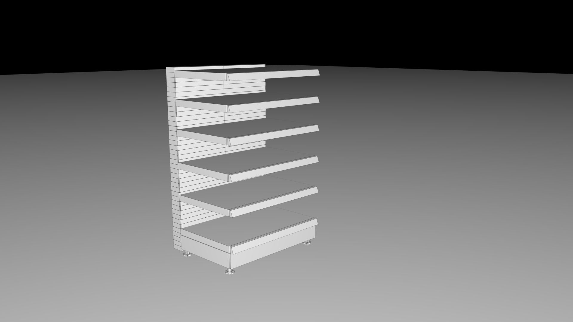 Toy Gun with shop sheaves   Free low-poly 3D model_10