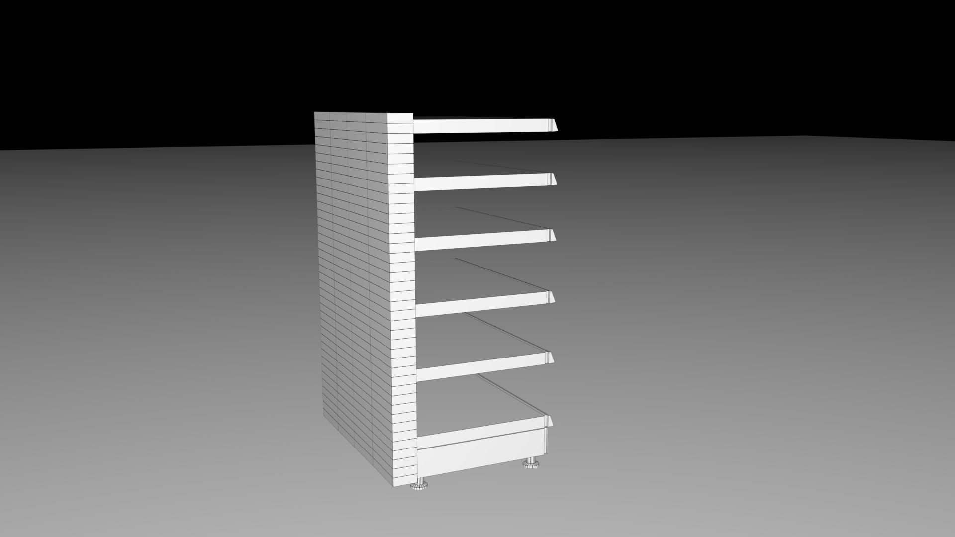 Toy Gun with shop sheaves   Free low-poly 3D model_12