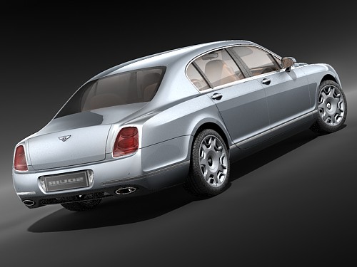 Bentley Continental Flying Spur Speed 2009 3D Model 3D model_4