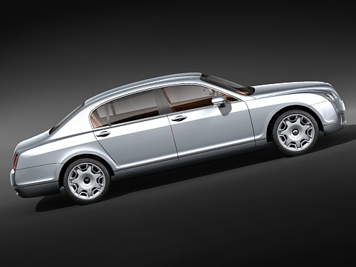 Bentley Continental Flying Spur Speed 2009 3D Model 3D model_6