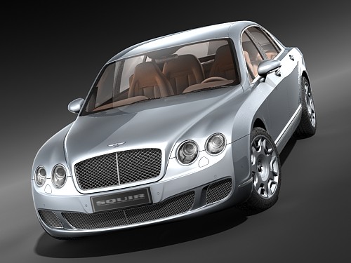 Bentley Continental Flying Spur Speed 2009 3D Model 3D model_1