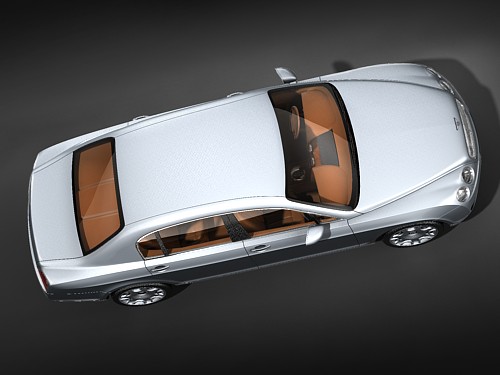 Bentley Continental Flying Spur Speed 2009 3D Model 3D model_7