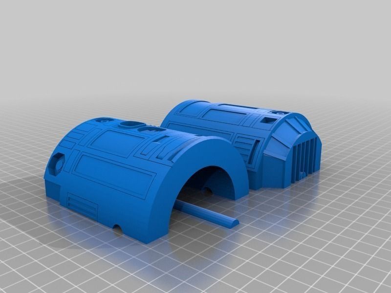 R2D2 20cm Free 3D print model_3