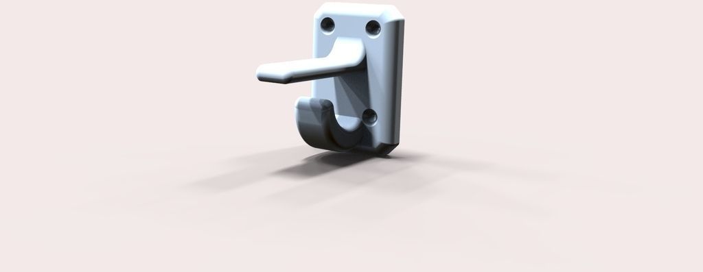 Simple Door Hook Free 3D print model_2