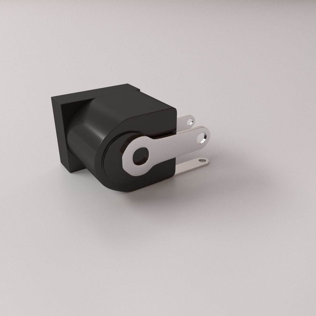 DC Barrel Jack 3D model_1