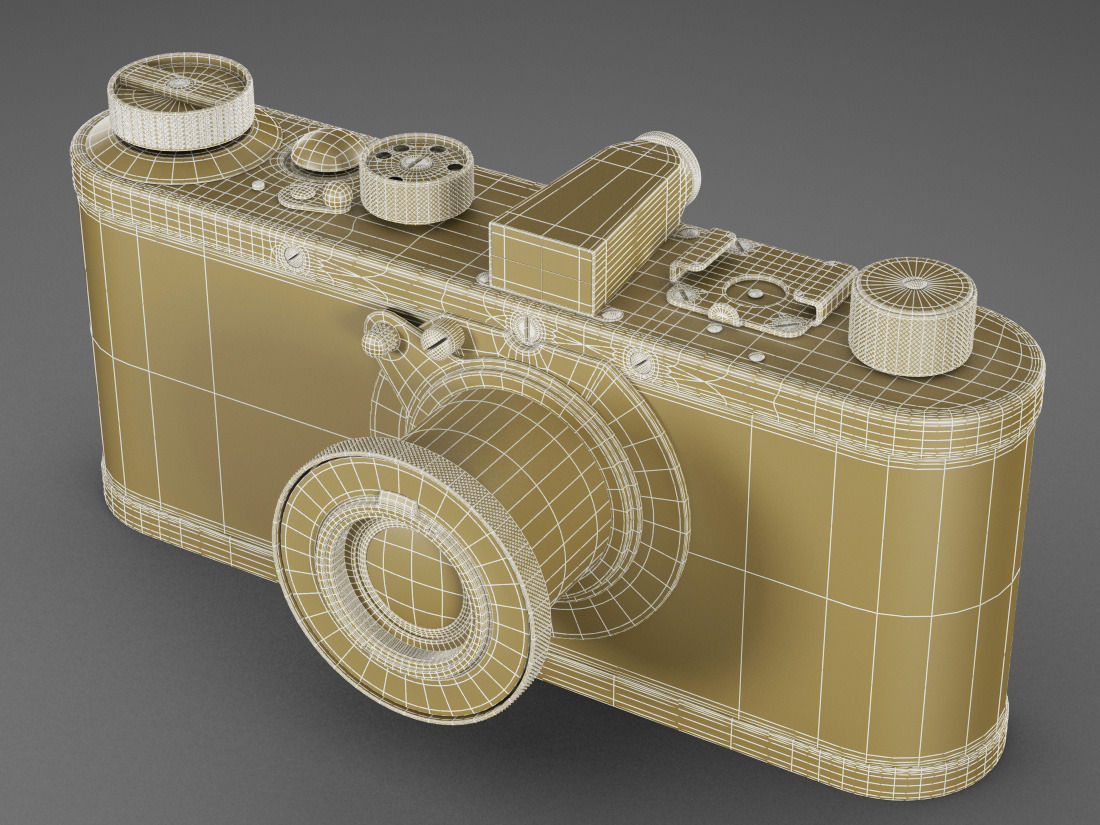 Leica 0-series vintage camera 3D model_11