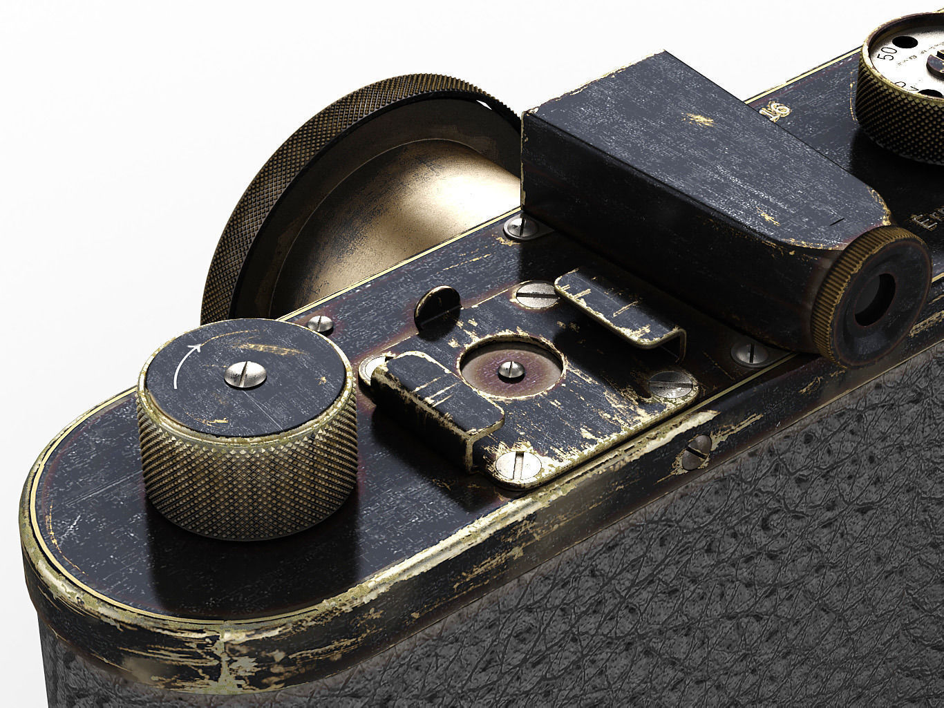 Leica 0-series vintage camera 3D model_10