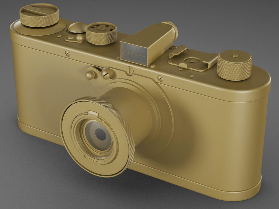 Leica 0-series vintage camera 3D model_8