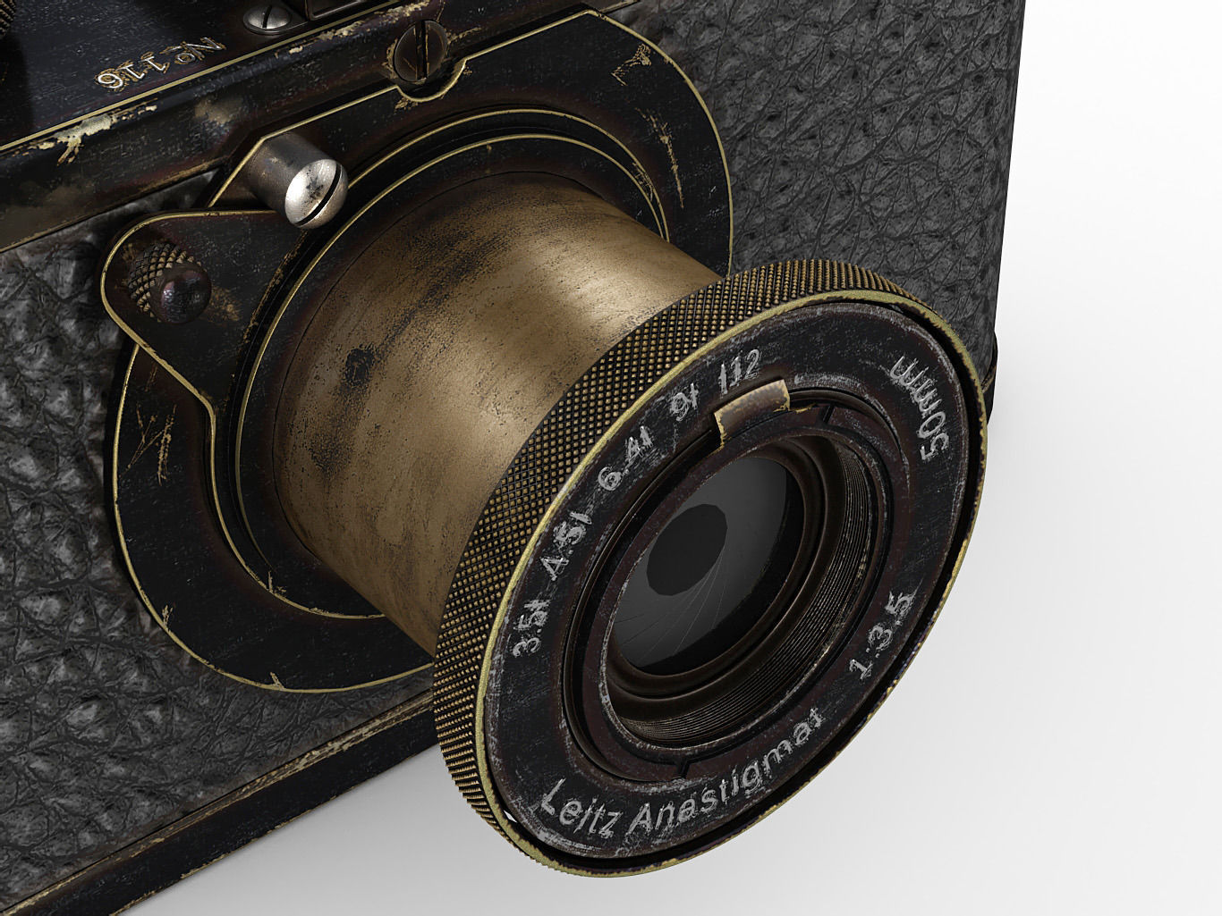Leica 0-series vintage camera 3D model_5