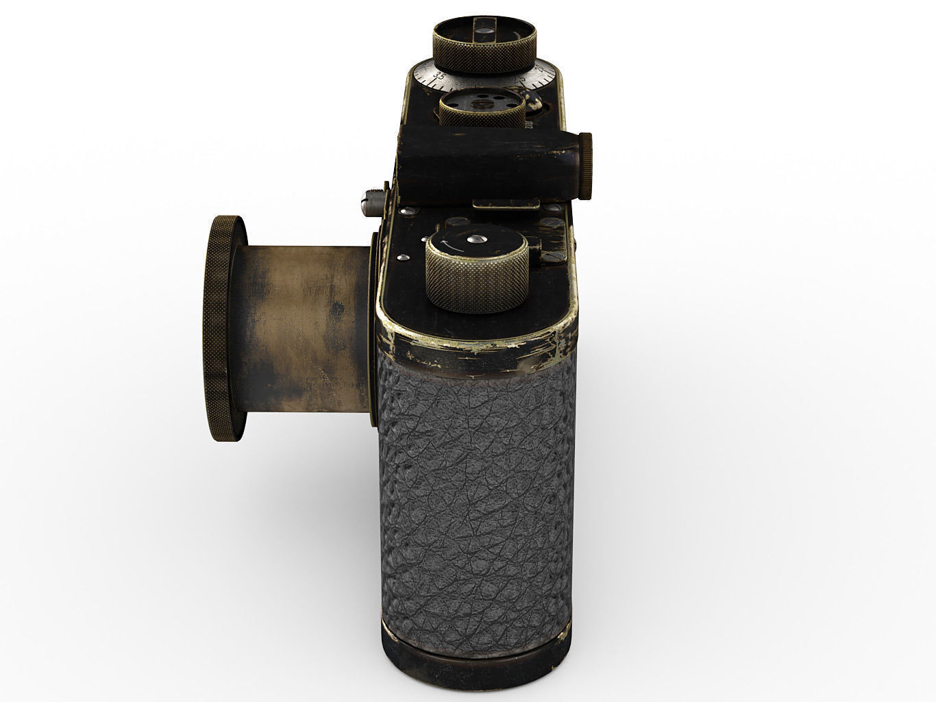 Leica 0-series vintage camera 3D model_1