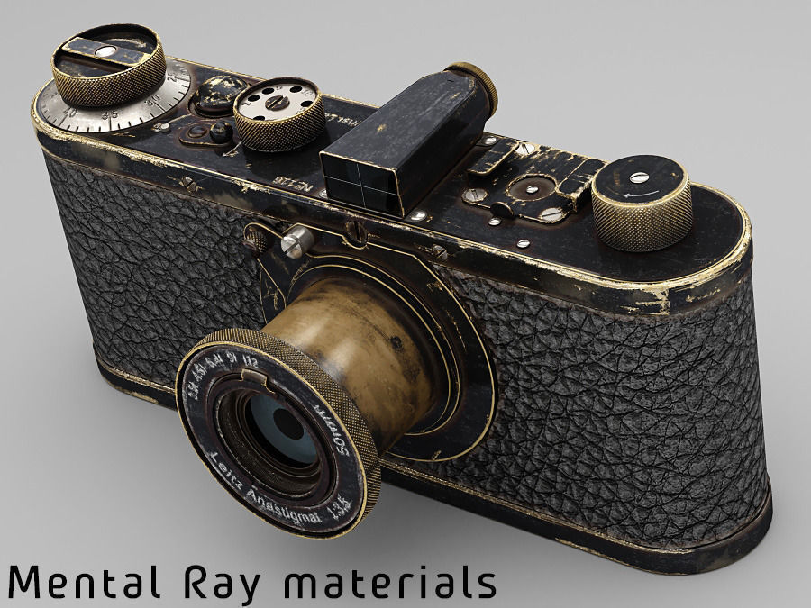 Leica 0-series vintage camera 3D model_6