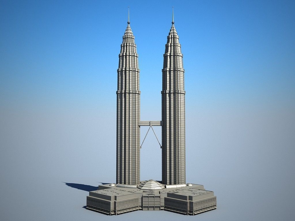 Petronas Towers 3D model_15