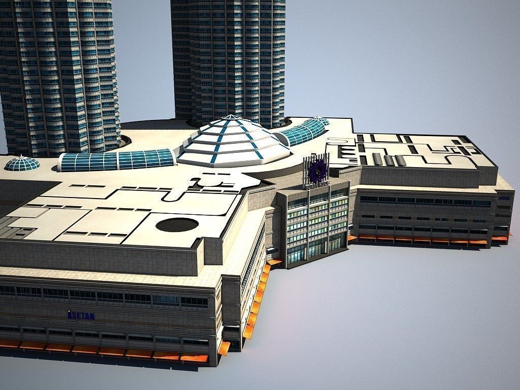 Petronas Towers 3D model_2
