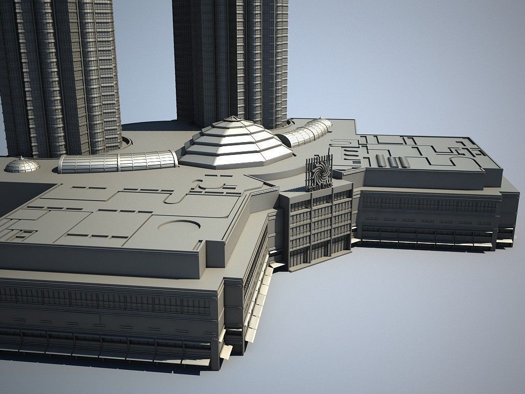 Petronas Towers 3D model_10