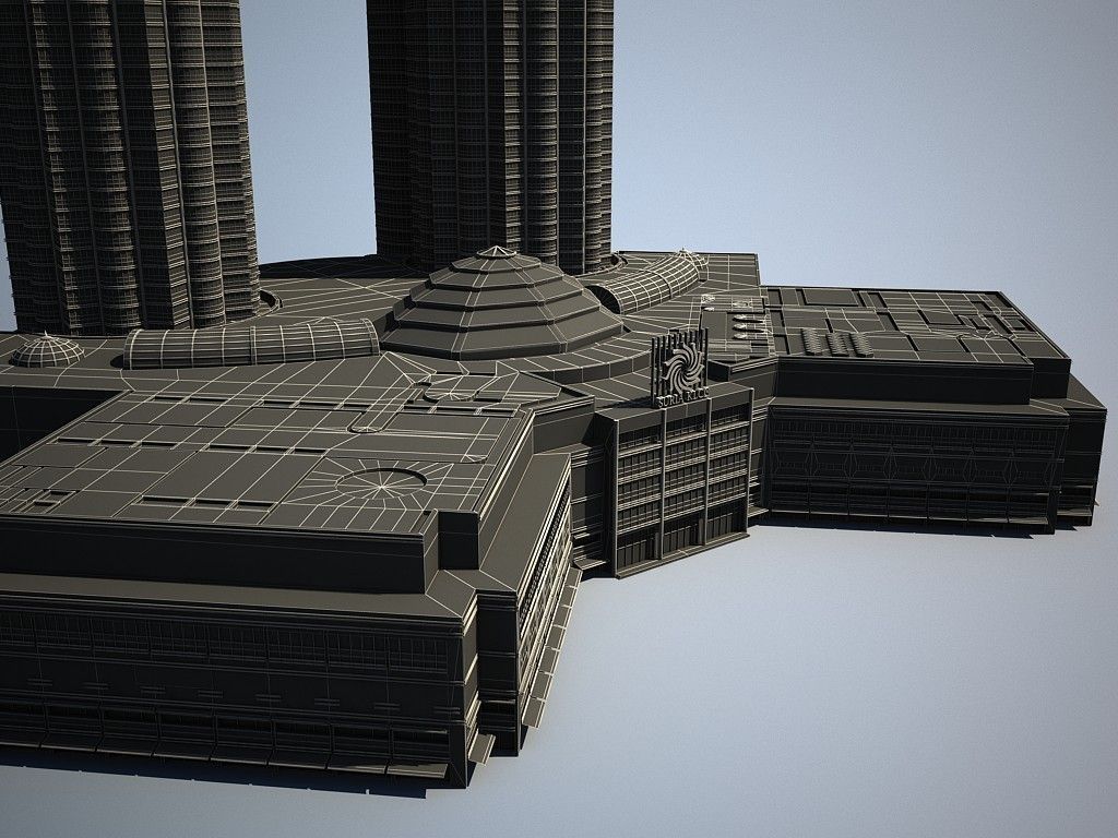Petronas Towers 3D model_17