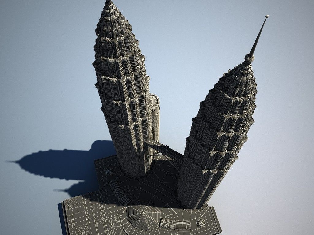 Petronas Towers 3D model_13