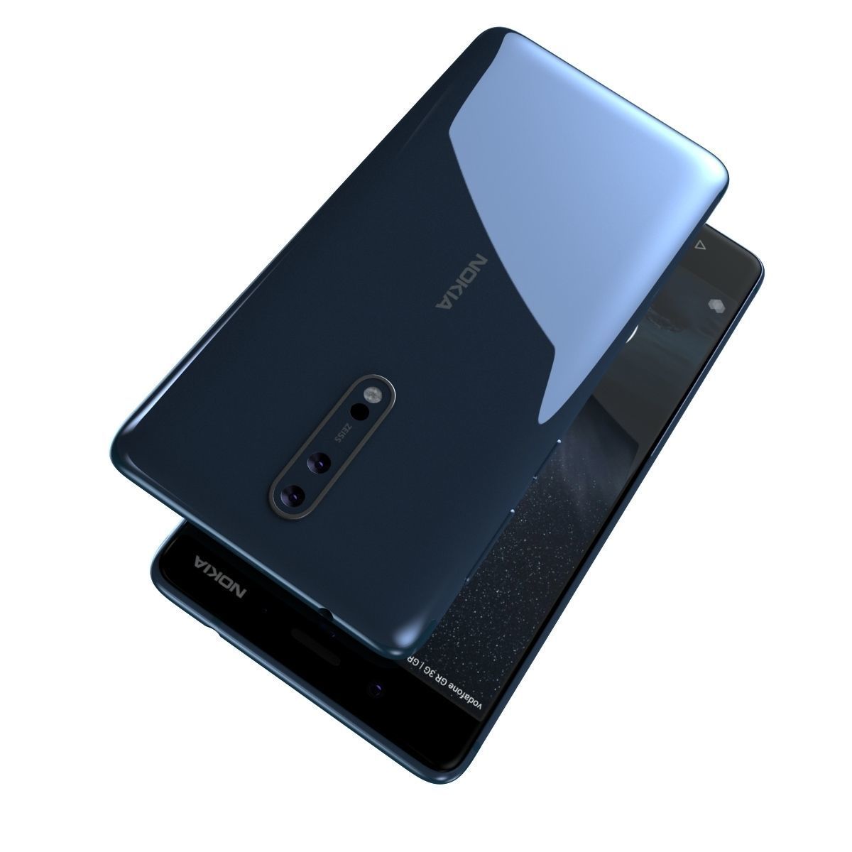 Nokia 8 All Colors 3D model_35