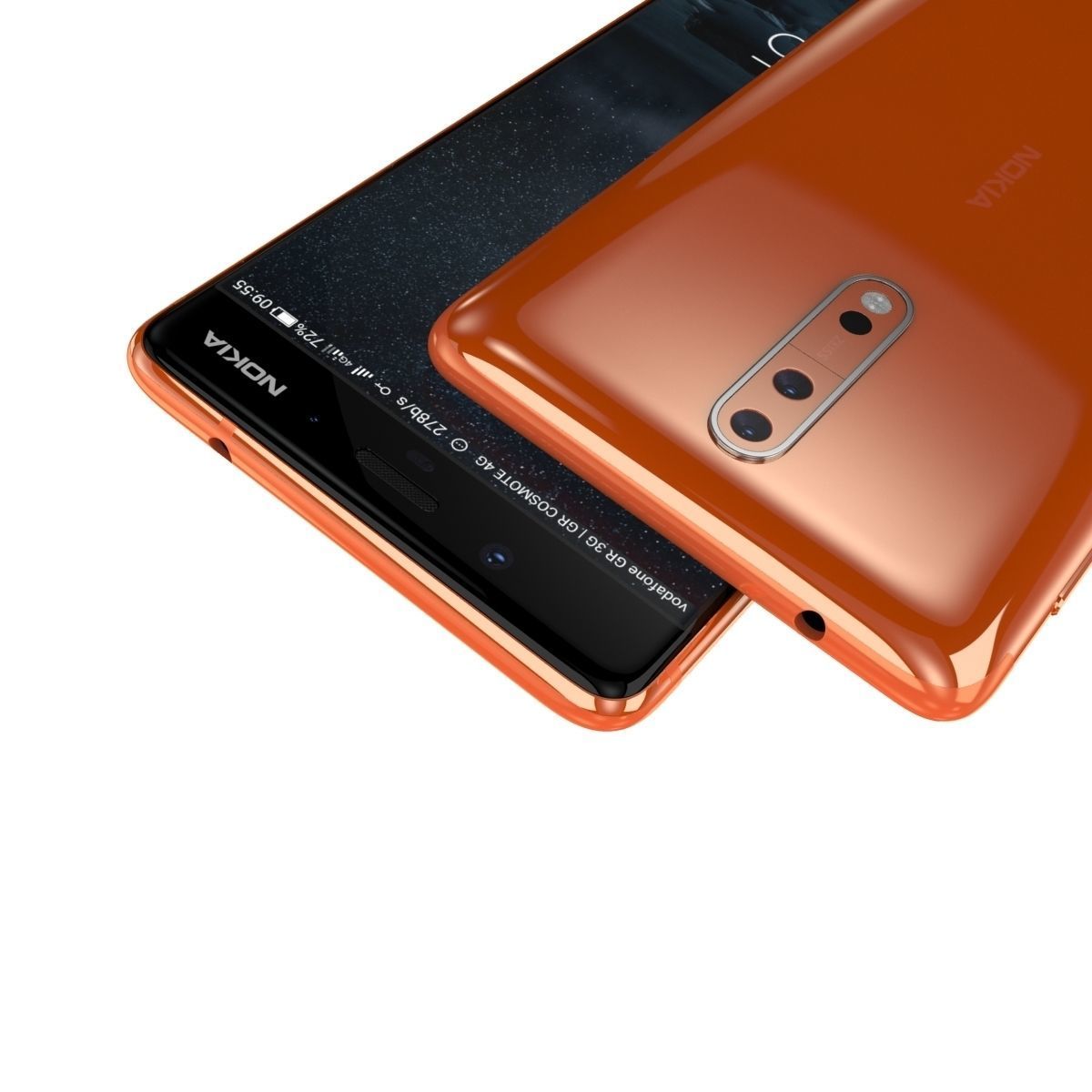 Nokia 8 All Colors 3D model_8