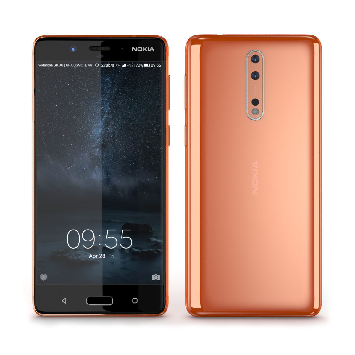 Nokia 8 All Colors 3D model_5