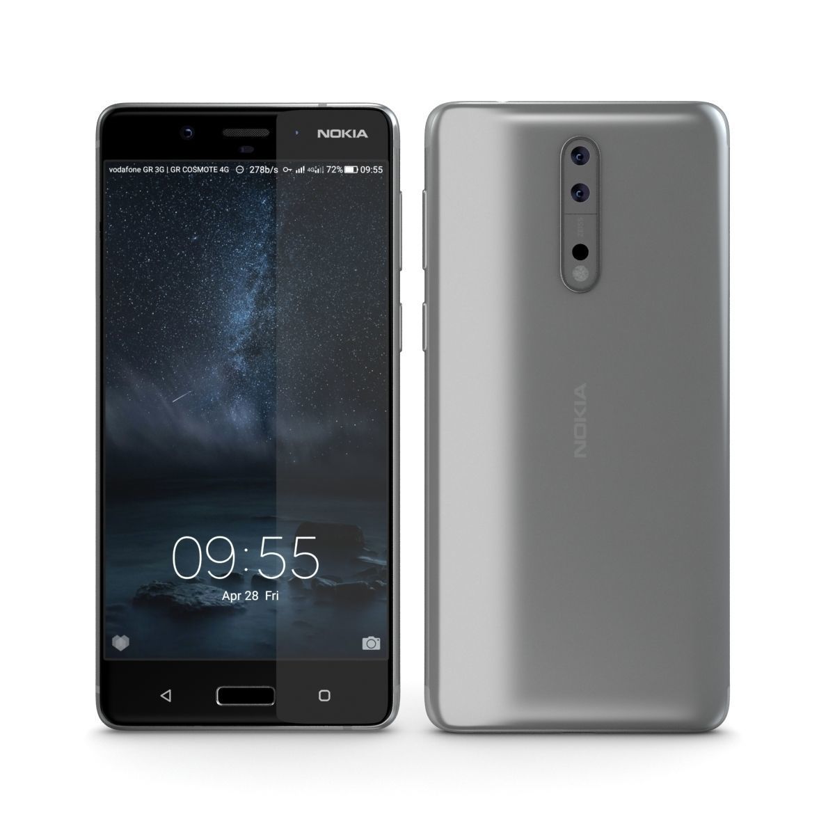 Nokia 8 Steel 3D model_4