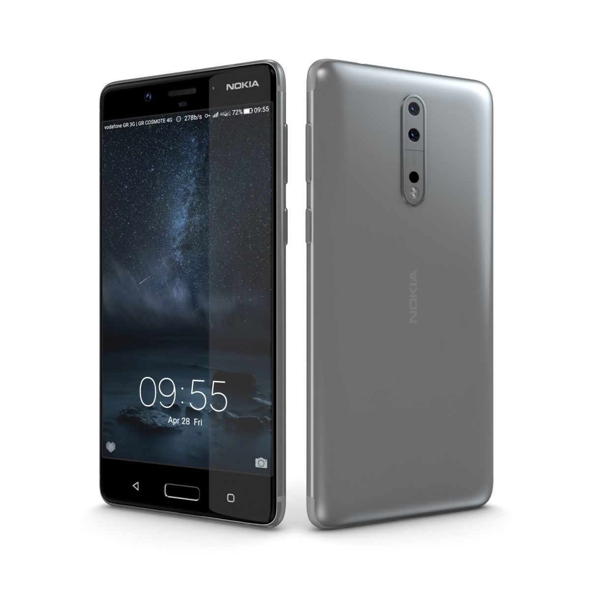 Nokia 8 Steel 3D model_2