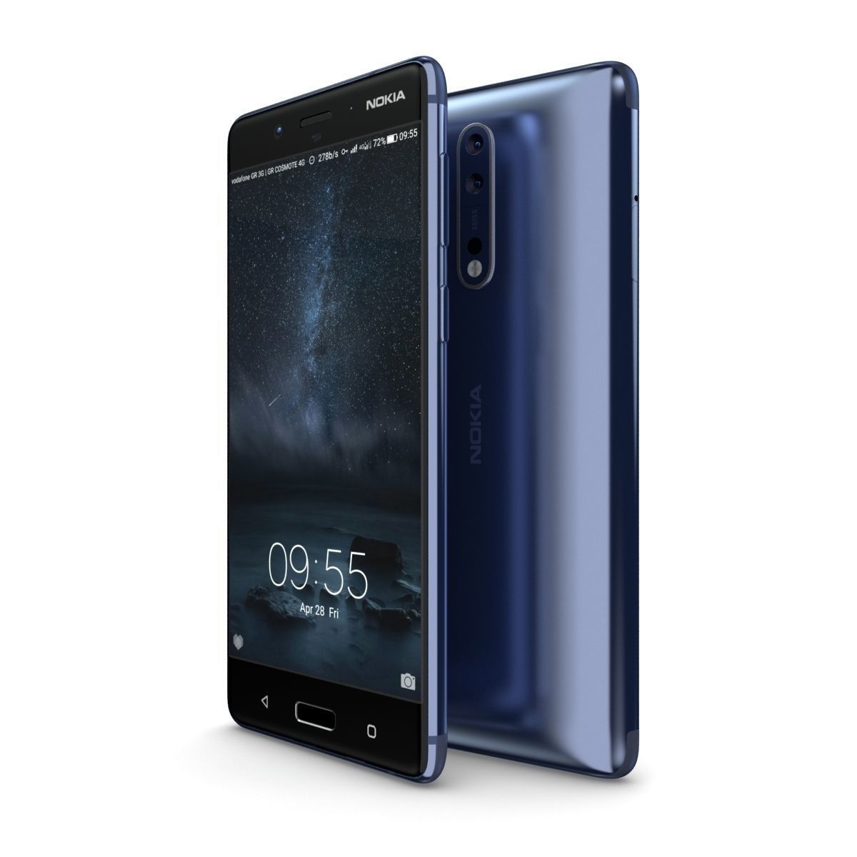 Nokia 8 Tempered Blue 3D model_5
